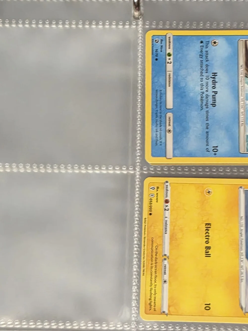 Pokemon Red and Blue Pokemon Card Binder And 53 Pokemon Cards.